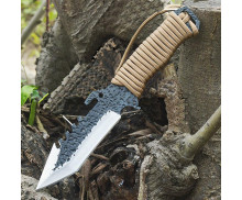 Fixed Blade Camping Pocket Knives Compact Outdoor Stainless Steel Hunting Knives with Paracord Handle UD405454